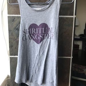 Spiritual Gangster Heart Logo Muscle Tank, XS
